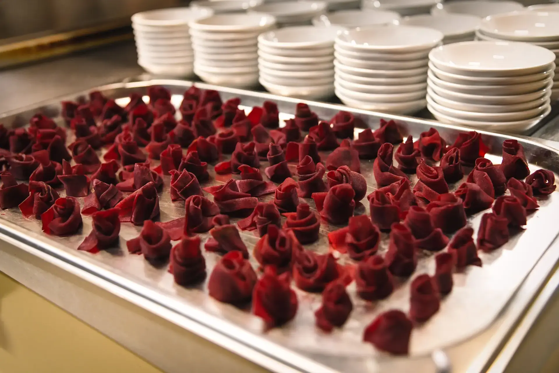 Fingerfood Rote Bete Rosen – Treehouse Erlangen Catering